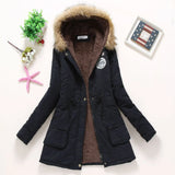Women Parkas Long Thick Warm Jacket Hooded Fur Lady Coats & Outerwear Winter Jacket Women Parkas for Coat Fashion