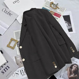 Toloer Jacket Female Korean Joker 2024 Spring And Autumn New Korean Version White Temperament Casual Metal Buckle Small Suit Female-Outfit