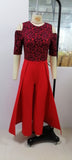 Women Elegant One Shoulder Long Sleeve Jumpsuits Sexy Puff Sleeve Tops Elegant Office Ladies Long Pants High Waist Party