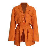 Casual Windbreakers For Women Lapel Collar Long Sleeve High Waist Lace Up Trench Coats Female 2020 Clothing