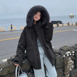 Real Photo Wool Collar Cotton-Padded Jacket Women Winter 2024 New Thickened Design Sense Loose Tooling To Overcome Cotton-Padded Jacket Jacket-Outfit