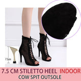 Fashion Salsa Jazz Tango Outdoor Indoor Social Latin Dance Shoes for Dancing Women Teachers High Heels Ballroom