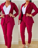 New Fashion Print Casual Suit Women's Clothing With