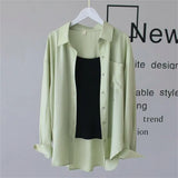 And Autumn Thin Shirt Outside The Women's Leisure Relaxed Long-Sleeved Chiffon Sunscreen Jacket 2025