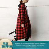 Size Warm Thick Korean Blouse Plaid Shirt Women Autumn New Arrival 2020 Long Sleeve Casual Loose Women's Hooded
