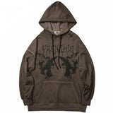 Hip Hop Streetwear Hoodies Men Jacket Angel Dark Print Toppies Coat Goth Harajuku Y2k Clothes Punk Jacket Outwear