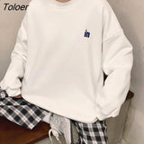 Harajuku Warm Fleece Sweatshirt Women Hoodies Street Loose Female Pullover Letter Embroidery Black Top M-XL