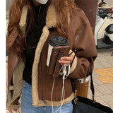 Lambskin Motorcycle Jacket-Outfit