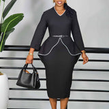 African Plus-Size Women's Dress 2025 New Fashion Bag Ass