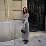 Autumn New Women's Fashion Simple Knitted Double Coat +