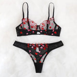 Red Sexy Lace Lingerie Sexy Bra