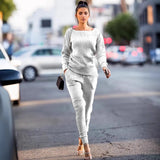 Toloer New Women's Wear Autumn And Winter Urban Leisure Two-Piece Set-Outfit