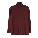 Women Multicolor Gray Brief High Elastic SlimT-shirt New Turtleneck Long Sleeve Fashion Tide Spring Autumn 2023