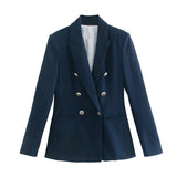 PUWD Casual Women Suits 2021 Autumn Winter Clothing Girls Blazer Long-sleeved Female Jacket Trousers Office Ladies Two-piece